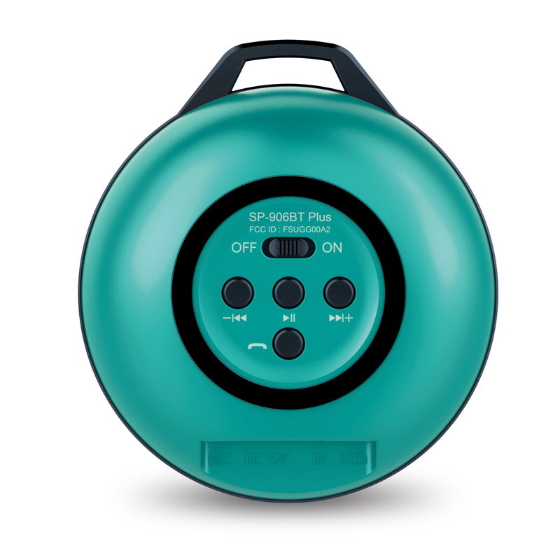 Genius Speaker Sp-906Bt Plus 10 Hours Play Time For Mobile Devices, Fresh Green